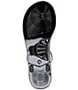 Color:Black - Image 6 - Maddison T-Bar Drench Slip On Thong Sandals