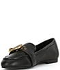 Color:Black - Image 4 - Mayfair Buckle Eagle Head Leather Loafers