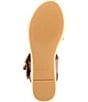 Color:Tan - Image 6 - Mayfair Leather Cork Wedge Sandals