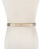 Kurt Geiger London Mayfair Metallic Embellished Scratchy Belt - Image 5
