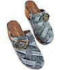 Kurt Geiger London Mayfair Quilted Denim Platform Clogs