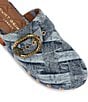 Kurt Geiger London Mayfair Quilted Denim Platform Clogs