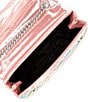 Color:Pink - Image 3 - Medium Kensington Rhinestone Tile Crossbody Bag