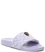 Color:Lilac - Image 1 - Meena Quilted Eagle Head Sandals