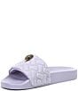 Color:Lilac - Image 4 - Meena Quilted Eagle Head Sandals