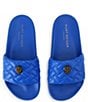 Kurt Geiger London Women's Meena Quilted Logo Ornament Pool Slide Sandals - Image 3