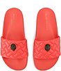 Kurt Geiger London Women's Meena Quilted Logo Ornament Pool Slide Sandals - Image 6