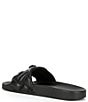 Color:Black - Image 3 - Meena Eagle Head Ornament Quilted Pool Slides