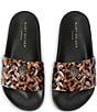 Kurt Geiger London Meena Eagle Ornament Leopard Print Pool Slide Sandals - Image 2