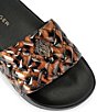 Kurt Geiger London Meena Eagle Ornament Leopard Print Pool Slide Sandals - Image 3