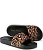 Kurt Geiger London Meena Eagle Ornament Leopard Print Pool Slide Sandals - Image 5