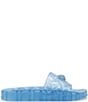 Kurt Geiger London Meena Glitter Jelly Logo Ornament Eagle Pool Slide Sandals - Image 2