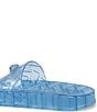 Kurt Geiger London Meena Glitter Jelly Logo Ornament Eagle Pool Slide Sandals - Image 3