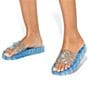 Kurt Geiger London Meena Glitter Jelly Logo Ornament Eagle Pool Slide Sandals - Image 5