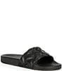 Kurt Geiger London Meena Eagle Head Ornament Quilted Pool Slides