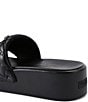Kurt Geiger London Meena Quilted Logo Eagle Ornament Platform Slides, Color:Black - Image 4