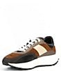 Color:Brown - Image 4 - Men's Gaspar Retro Stripe Sneakers
