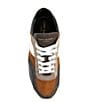 Color:Brown - Image 5 - Men's Gaspar Retro Stripe Sneakers