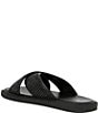 Color:Black - Image 3 - Men's Owen Raffia Slide Sandals