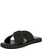 Color:Black - Image 4 - Men's Owen Raffia Slide Sandals