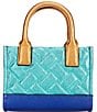 Color:Multi - Image 2 - Metallic Colorblock Extra Small Kensington Square Crossbody Bag