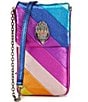 Kurt Geiger London Metallic Rainbow Phone Crossbody Bag, Color:Multi - Image 1