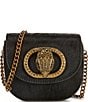 Kurt Geiger London Micro Chelsea Saddle Crossbody Bag, Color:Black - Image 1