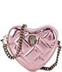 Kurt Geiger London Micro Heart Crossbody Bag, Color:Pink - Image 1