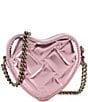 Kurt Geiger London Micro Heart Crossbody Bag, Color:Pink - Image 2