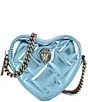 Kurt Geiger London Micro Heart Crossbody Bag, Color:Blue - Image 1
