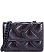 Kurt Geiger London Micro Kensington Dark Blue Drench Crossbody Bag, Color:Dark Blue - Image 1