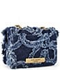 Kurt Geiger London Micro Kensington Denim Frayed Crossbody Bag - Image 3