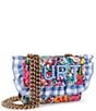 Kurt Geiger London Micro Kensington Floral Ruffle Gingham Kurt Crossbody Bag - Image 4