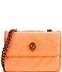 Color:Orange - Image 1 - Micro Kensington Glitter Exterior Crossbody Bag