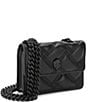 Kurt Geiger London Micro Kensington Triple Stiched Quilted Chain Crossbody Bag - Image 4