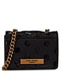 Kurt Geiger London Micro Kensington Tonal Dot Crossbody Bag, Color:Black/Comb - Image 2