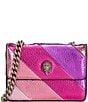 Kurt Geiger London Micro Metallic Kensington Crossbody Bag, Color:Pink - Image 1