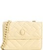 Color:Cream - Image 1 - Micro Solid Quilted Crossbody Bag