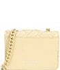 Color:Cream - Image 2 - Micro Solid Quilted Crossbody Bag