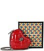 Kurt Geiger London Micro Quilted Silver Heart Crossbody Bag - Image 6