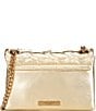 Color:Gold - Image 2 - Mini Jewel Gold Metallic Kensington Crossbody Bag