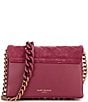 Kurt Geiger London Mini Kensington Crossbody Bag, Color:Dark Red - Image 2