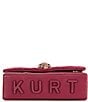 Kurt Geiger London Mini Kensington Crossbody Bag, Color:Dark Red - Image 4