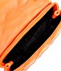 Color:Orange - Image 3 - Mini Kensington Monochromatic Neon Orange Drench Crossbody Bag