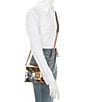 Kurt Geiger London Mini Metallic Gold and Silver Tone Kensington Crossbody Bag, Color:Metal Comb - Image 4