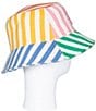Color:Rainbow - Image 6 - Mixed Stripe Bucket Hat
