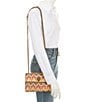 Kurt Geiger London Multi Colored Woven Medium Kensington Crossbody Bag, Color:Beige - Image 4