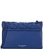 Color:Navy - Image 2 - Navy Drench Mini Quilted Crossbody Bag