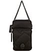 Color:Black - Image 1 - Nylon Drench Multi Pockets Crossbody Bag