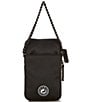 Color:Black - Image 2 - Nylon Drench Multi Pockets Crossbody Bag
